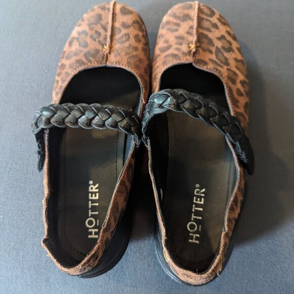 Hotter Shake II Leopard Mary Janes – Size 7 US / 5 UK - Picture 1 of 7